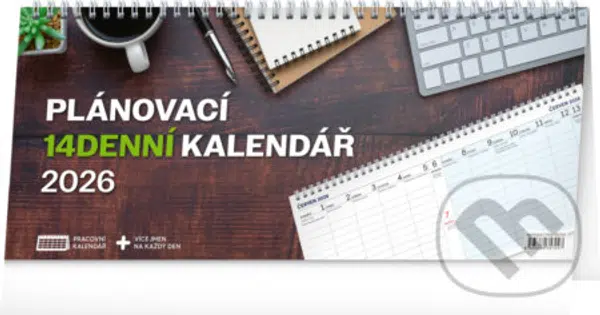 NOTIQUE Stolní kalendář Pracovní 2026 (sloupce,  2-týdenní)