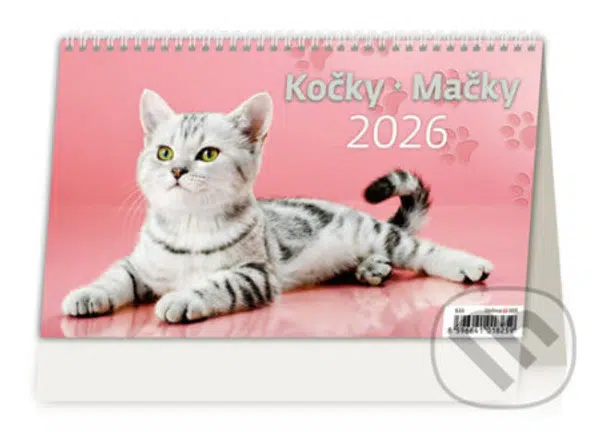 Kočky 2026 - stolní kalendář