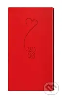 Týdenní diář 2026 Jakub Vivella s ražbou kapesní červená Srdce