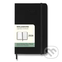 Moleskine – 12-mesačný týždenný plánovací zápisník (diár) 2026 - čierny