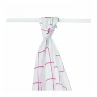 XKKO BMB Bambusová osuška Magenta Squares, 90x100, (1ks)