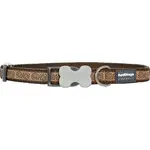 Nylonový obojok Red dingo hypno hnedý, Veľkosť: XS