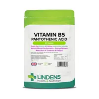 LINDENS Health + Nutrition Vitamín B5 - Kyselina pantoténová 500 mg, 90 tabliet