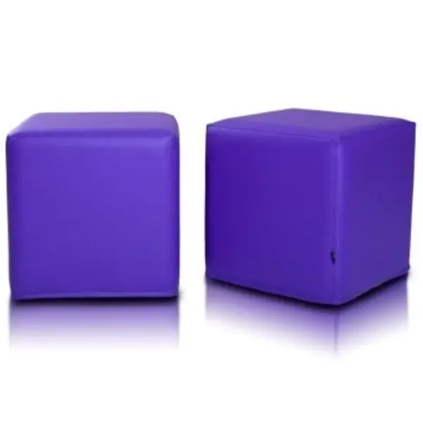 Sedací vak taburetka kocka fialová EMI