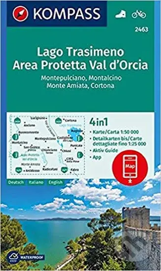 Lago Trasimeno, Area Protetta Val d' Orcia (Montepulciano, Montalcino, Monte Amiata, Cortona)