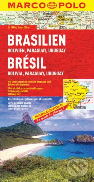 Brasilien 1:4 000 000 (Bolivien, Paraguay, Uruguay)