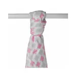 XKKO BMB Bambusová osuška Scandinavian Baby Pink Cross, 90x100, 1ks