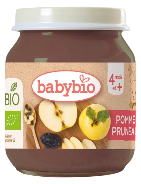 BABYBIO bio jablko a sušené slivky