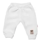 Pletené dojčenské nohavice Hand Made Baby Nellys, biele