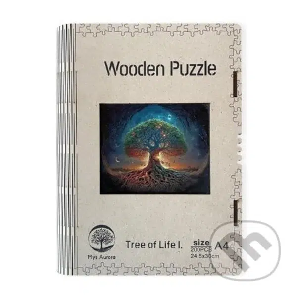 Dřevěné puzzle/Strom života I A4