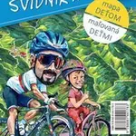 Horný Šariš - Svidník a okolie (Ručne maľovaná cyklomapa deťom, maľovaná deťmi)