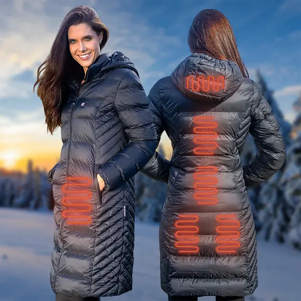 Dámská vyhřívaná bunda inSPORTline WARMatera černá M