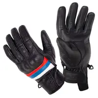 Letní kožené moto rukavice W-TEC Laudero černá S