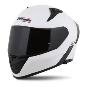 Moto přilba Cassida Aero Solid bílá/černá XL (61-62)
