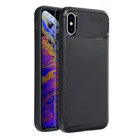 Zadní kryt Case CARBON PREMIUM pro Apple iPhone X / XS, černá