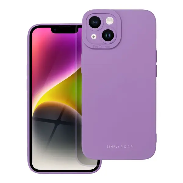 Zadní ochranný kryt ROAR case LUNA pro Apple iPhone 14, fialová