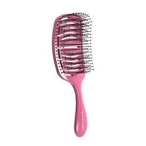 Kartáč pro normální vlasy Olivia Garden iDetangle Medium Space Edition Supernova - metalicky růžový (ID-SU) + dárek zdarma