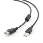 Kabel CABLEXPERT CCF-USB2-AMAF-10 USB A-A 3m 2.0 prodlužovací HQ s ferritovým jádrem