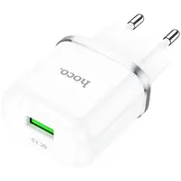 Nabíjecí adaptér Hoco N3 Special Single Port QC3.0 Charger (EU), bílá