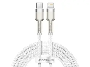 Datový kabel Baseus Cafule Series Metal Type-C/Lightning PD 20W 2m, bílá
