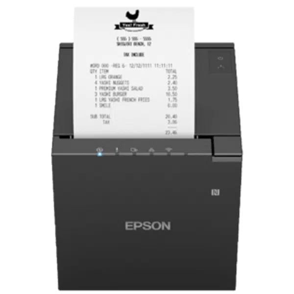 Epson TM-m30III, 8 dots/mm (203 dpi), cutter, USB, USB-C, Ethernet, Wi-Fi, NFC, black