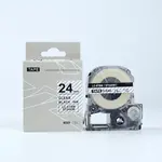 Epson LK-ST24KW, 24mm x 9m, černý tisk / průhledný podklad, kompatibilní páska