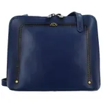 Dámská kožená crossbody kabelka tmavě modrá - Katana Elenka