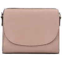 Dámská kožená crossbody kabelka bledě růžová - Delami Juliane