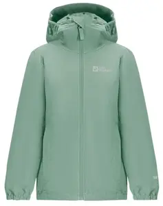 Jack Wolfskin Flaze K 140, granite green Dětská bunda na zip