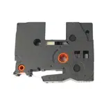 Kompatibilní páska s Brother TZ-FA4R / TZe-FA4R, 18 mm x 3m, červený tisk / bílý podklad, zažehlovací