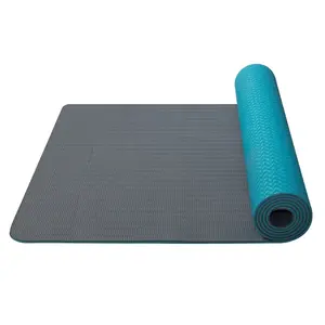 Yate YATE Yoga mat dvouvrstvá tyrkysová/šedá Podložka na cvičení