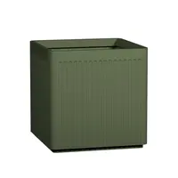 Květináč Block Linea, šedozelená, více velkostí - Pottery Pots Velikost: L - 50 x 50 x 50 cm