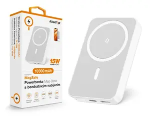 MagSafe Powerbanka Mag-Bank s bezdrátovým nabíjením, 10 000 mAh, bílá
