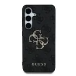 Zadní kryt Guess PU 4G Metal Logo pro Samsung Galaxy S25+, šedá