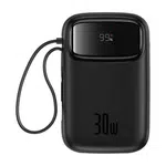 Baseus Qpow2 10000mAh 30W černá s USB-C kabelem
