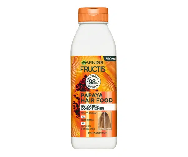 Regenerační kondicionér pro poškozené vlasy Garnier Fructis Papaya Hair Food - 350 ml + dárek zdarma