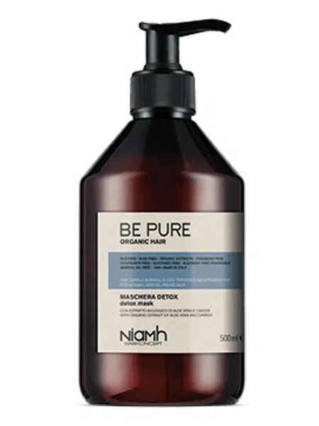Maska pro normální vlasy s tendencí k plihnutí Niamh Be Pure Detox - 500 ml (1343) + dárek zdarma