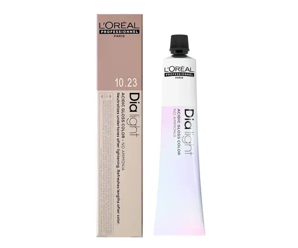 Přeliv na vlasy Loréal Dialight 50 ml - odstín 10.23 milkshake blond velmi velmi světlý duhový zlatý - L’Oréal Professionnel + dárek zdarma