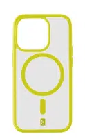 Zadní kryt Cellularline Pop Mag s podporou Magsafe pro Apple iPhone 15, transparentní / limetková