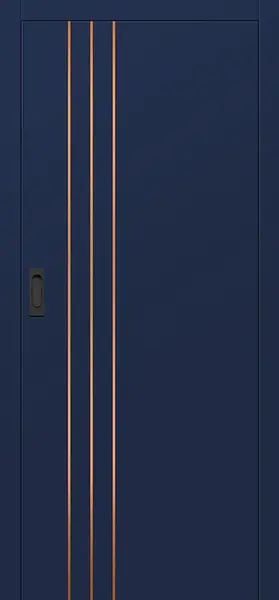 Posuvné dveře do pouzdra INTERSIE LUX Kartáčovaná měď