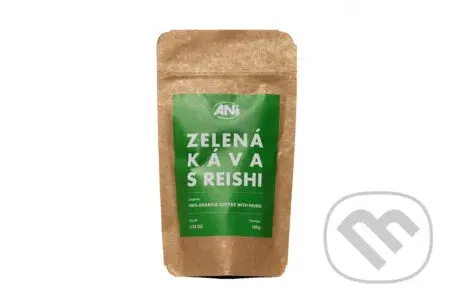 Zelená káva s Reishi (Zmes RAW kávových zŕn druhu Arabica s práškom Ganoderma lucidum -100g)