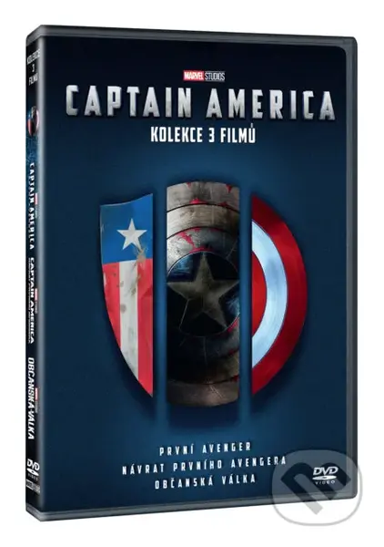 Captain America kolekce 1.-3. (3DVD) - Joe Johnston, Anthony Russo, Joe Russo, - film z kategorie Akční filmy