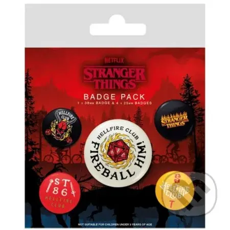 Sada placiek Stranger Things 4 - Hellfire Club