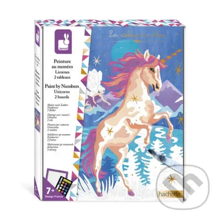 Maľovanie s číslami: Jednorožce od 7 rokov (Atelier Sada Maxi)