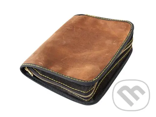 Obal se zipem D216 Pull Up Hnědý,Obal se zipem D216 Pull Up Hnědý