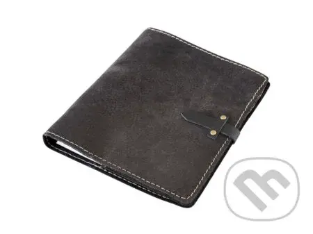 Diář A5 s nýty	- Hnědý tmavý semiš