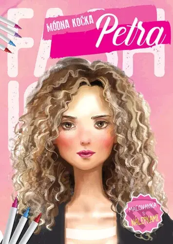 Módna kočka Petra (Maľovanka s nálepkami) - kniha z kategorie Omalovánky