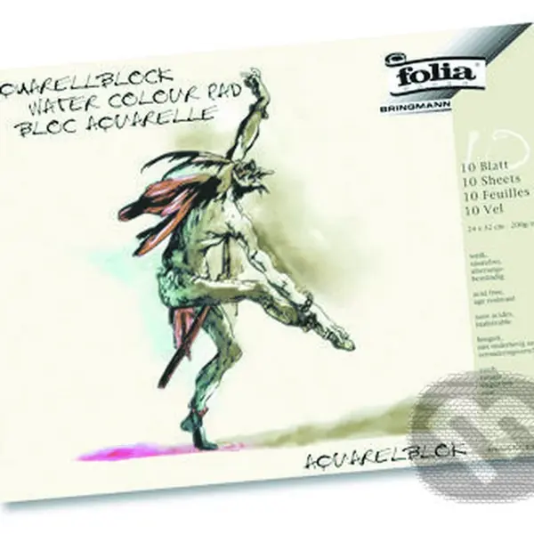 Akvarelový blok - 200 gr. 36 x 48 cm 10 listov