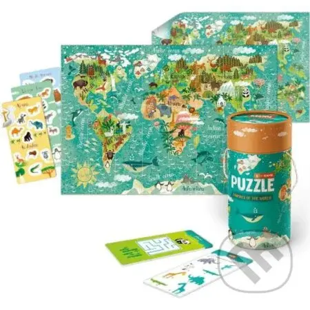 Zvířata světa - puzzle z kategorie 15 - 60 dílků