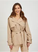 Světle hnědý dámský trenčkot ORSAY